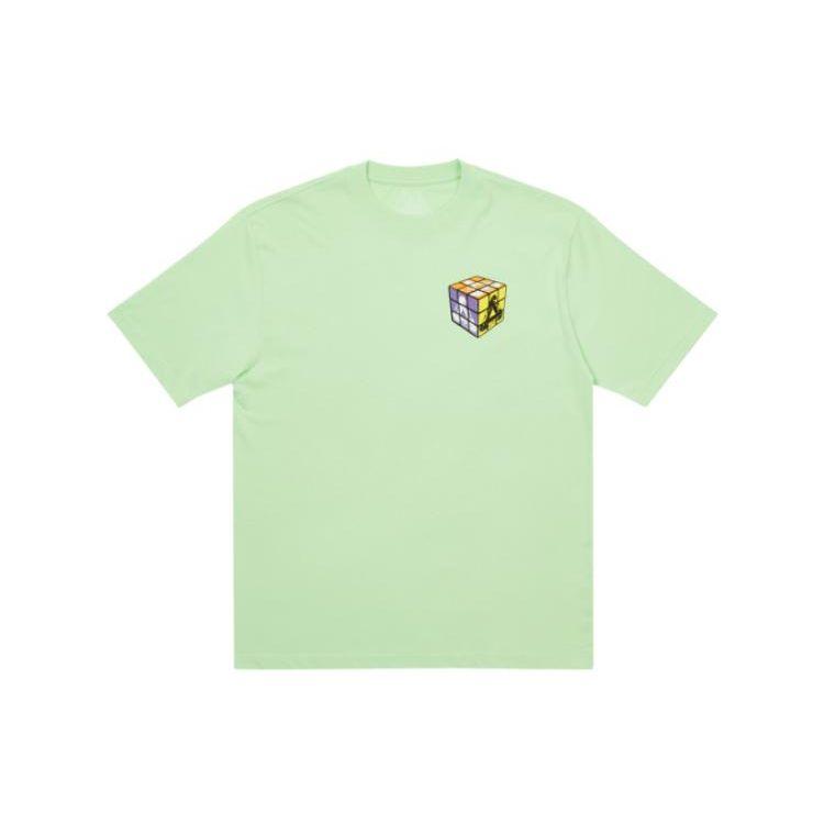 Palace DonT Be Square Футболка Фисташковые мужские топы Зеленые P22TS419