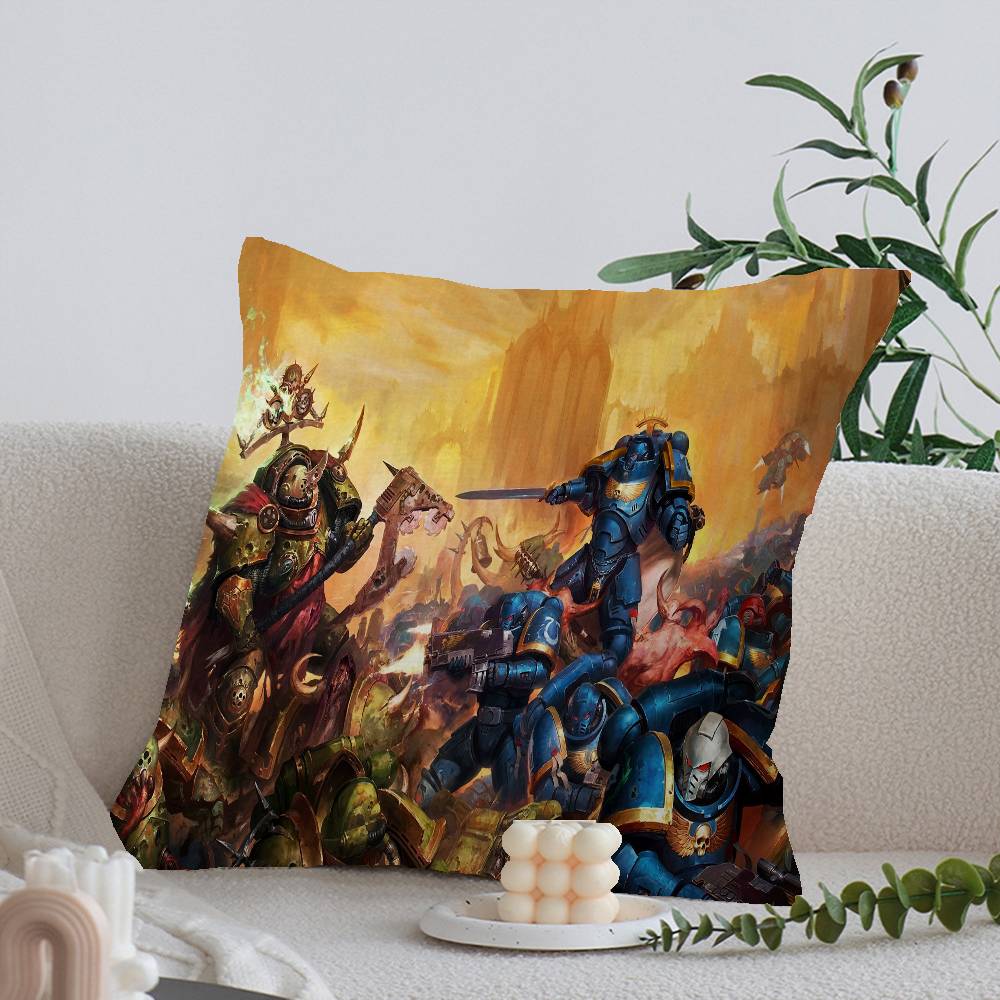 W-warha-mmers 40K Pillow Gift Home Office Decoration Bedroom Sofa Car Cushion Cover case 45x45