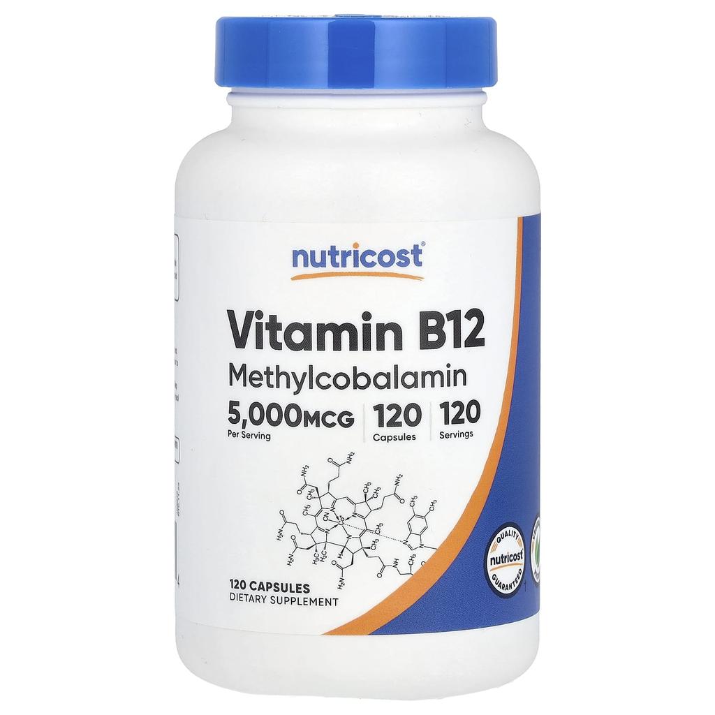 Vitamin B12, 5,000Mcg, 120 Capsules