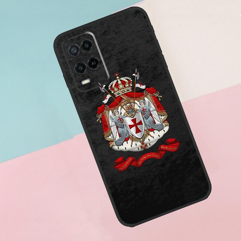 Герб тамплиеров Чехол для телефона Oppo A16 A76 A96 A15 A80 A60 A40 A94 A54 A98 A78 A18 A38 A58 A17 A77 A74 A57S