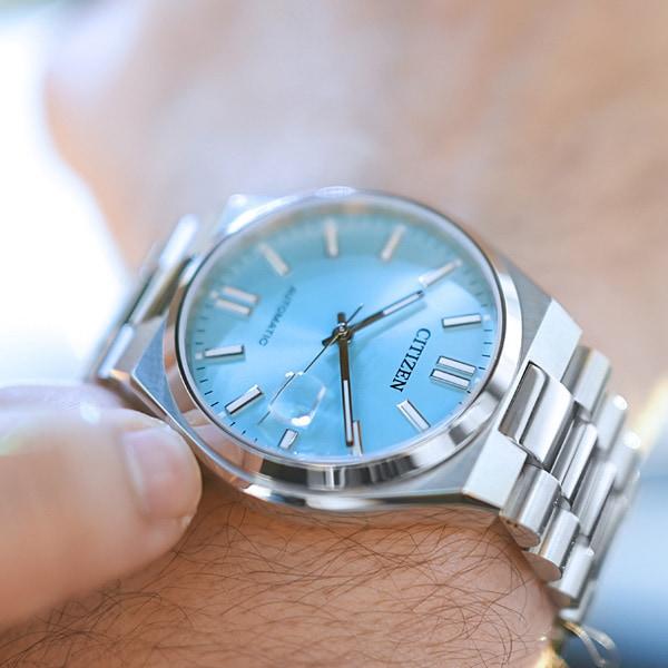 Citizen Унисекс NJ0151-88M ( Часы CITIZEN COLLECTION Механические) Круглые часы из серебристого нержавеющего металла