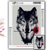 Популярная 5D Diy вышивка крестом животное волк картина полная дрель набор для вышивки крестом настенная наклейка домашний декор