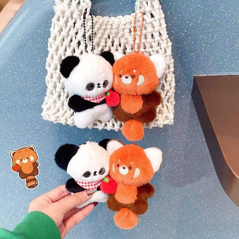 Hanging Ornament Couple Keyring Gifts Panda Cat Stuffed Pendant  Holiday Gift