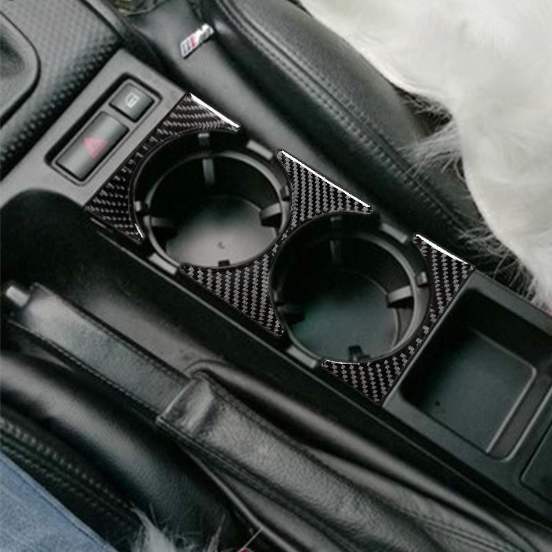 Carbon Fiber Stickers Car Gear Shift Panel Modification Cover Trim Strips For BMW 3 Series E46 98-04 Car Inner
