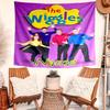 Personalized The Wiggles Background Tapestry,Custom Name Birthday Party,Multifunctional Wall Decoration for Home Decor,Various Occasions