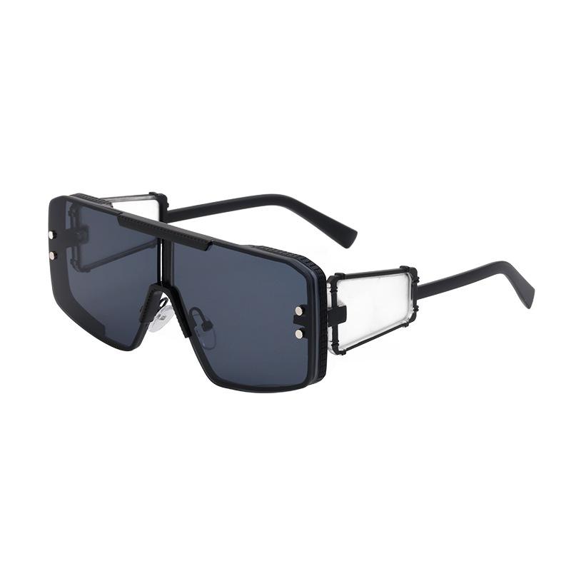 Солнцезащитные очки в стиле стимпанк, женские солнцезащитные очки High Sense с большой оправой, мужские интегрированные солнцезащитные очки Tide с полной оправой