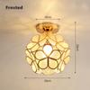 12 Вт светодиодный потолочный светильник Nordic Flower Ball E27 Tiffany Iron Acrylic Petal Inclusive Chandelier Aisle Corridor Home Decor Потолочный светильник