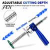PVC Pipe Wall Trimmer Precision Internal Cutter with Diamond Blade And Drill Attachment, Heavy Duty Repair Tool Adjustable Depth Inside for