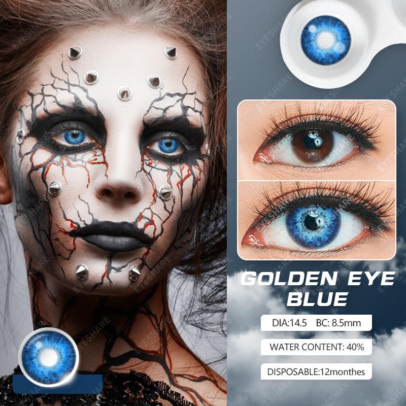 Eyeshare Косплей Фиолетовый Цвет Контактные Линзы для Глаз Синие Линзы Colorcon Аниме Coser Линзы Макияж Глаз Pupilentes