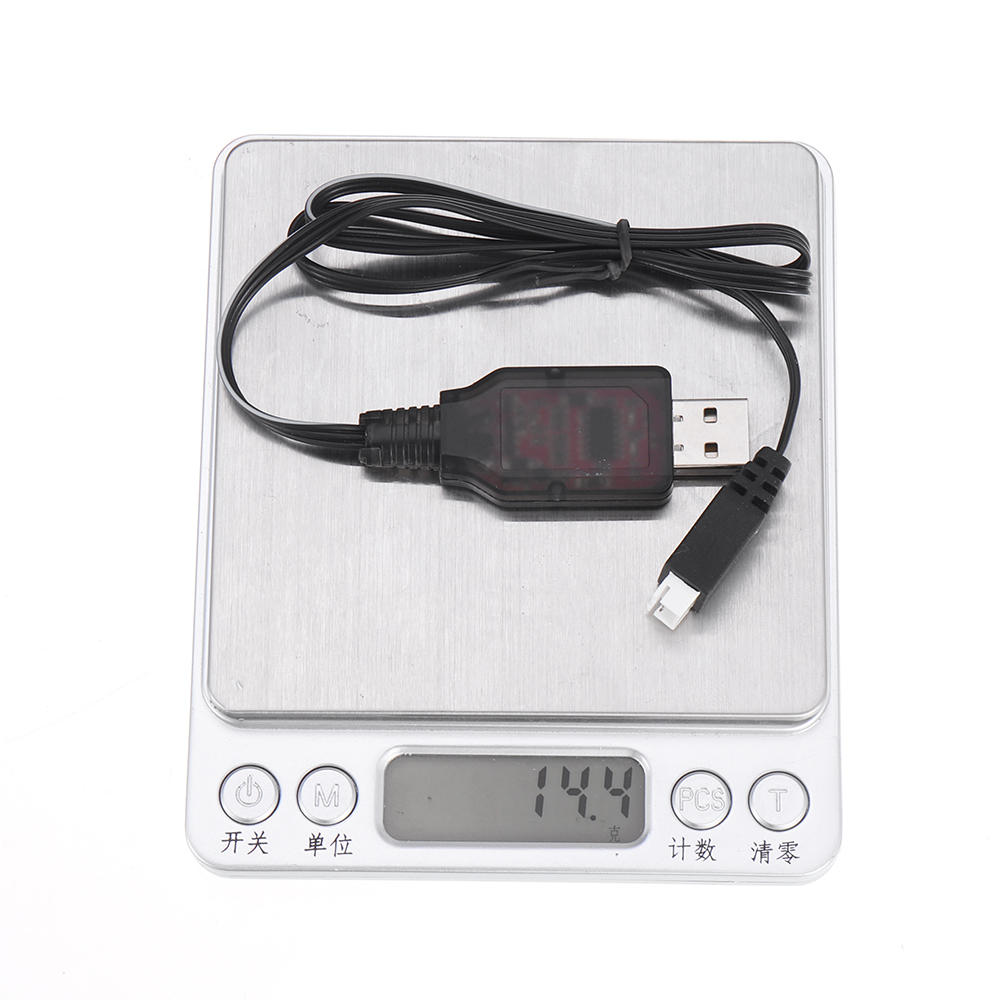 HS USB Charging Cable 7.4V 2S Li-ion Battery Charger for 18301 18302 18311 18312 1/18 RC Car Parts