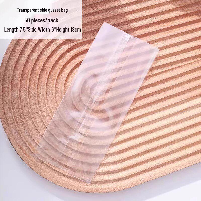 2026 Year of the Horse New Year Cookie Bag with Creative Card Header - Transparent Snowflake Design for Candy & Crisp Packaging