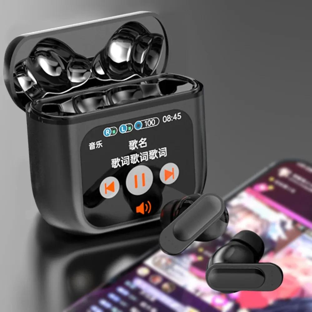 Сенсорный экран ANC беспроводные наушники TWS с шумоподавлением вкладыши Bluetooth 5.4 поддержка APP Длительный срок службы батареи HiFi