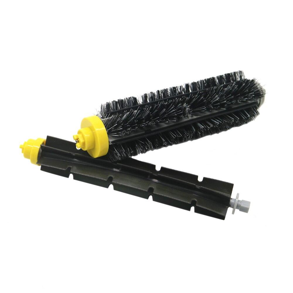 4 синих фильтра AeroVac + 2 комплекта основных щеток + 4 боковых щетки для iRobot Roomba 600 Series 620 630 650 660, сменный аксессуар