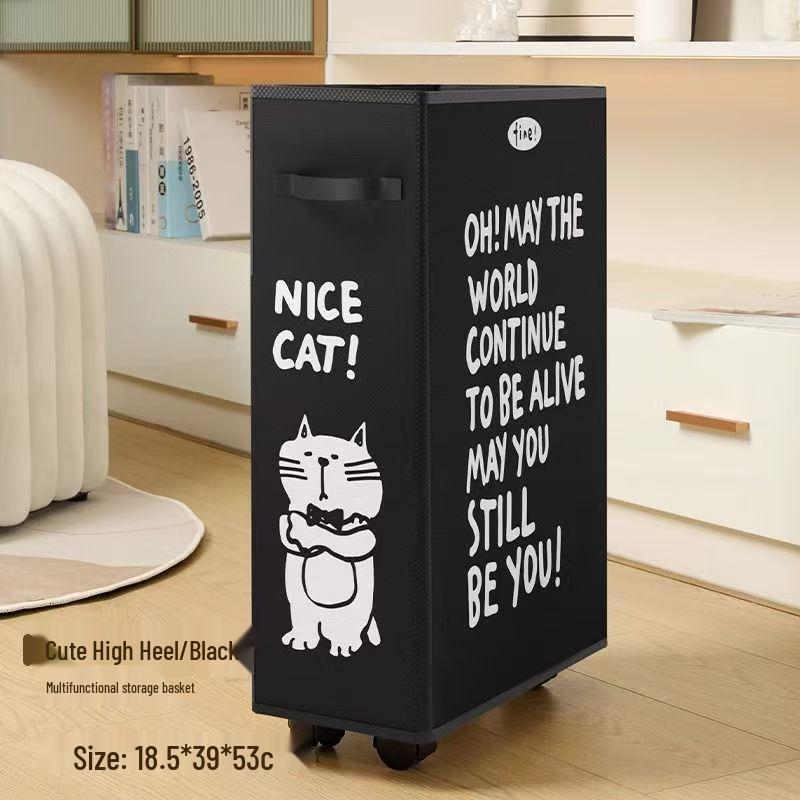 Подвижная корзина для хранения под столом на колесиках - Идеально для офиса или общежития.