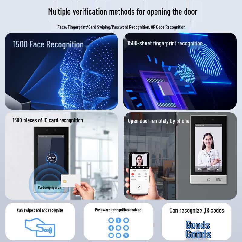 Dahua DH-K71 Facial Recognition Access Control & Time Attendance Terminal CN plug (adapter included)