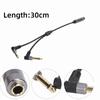 30cm Length 6.35mm Female to Dual Male 6.35mm Connector Y Cable Audio Converter  Guitar