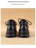 Женские новые туфли Dad Shoes из натуральной кожи на толстой подошве, осень/зима 2025 года: Универсальный, стильный и повседневный.