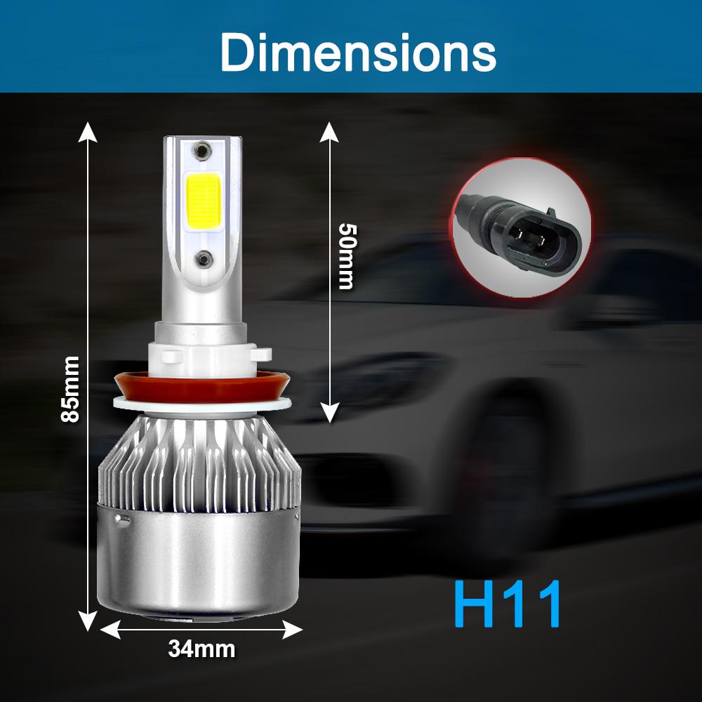 C6 C9 Автомобильные светодиодные фары H7 Led H4 H1 H3 H11 H13 880 9004 9005 9006 9007 HB1 HB2 HB3 HB4 H27