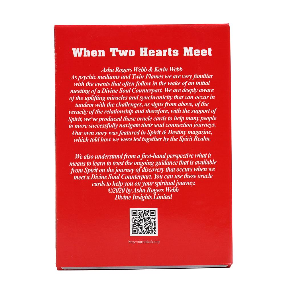 9,3*6,3 см душевные связи, когда два сердца встречаются с любовью, карты Oracle, 52 карты с предсказаниями для пар, разговор на языке любви