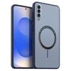 Матовый Полупрозрачный Магнитный Чехол для Телефона для Samsung Galaxy A50/A50S/A30S Мягкая Крышка из ТПУ