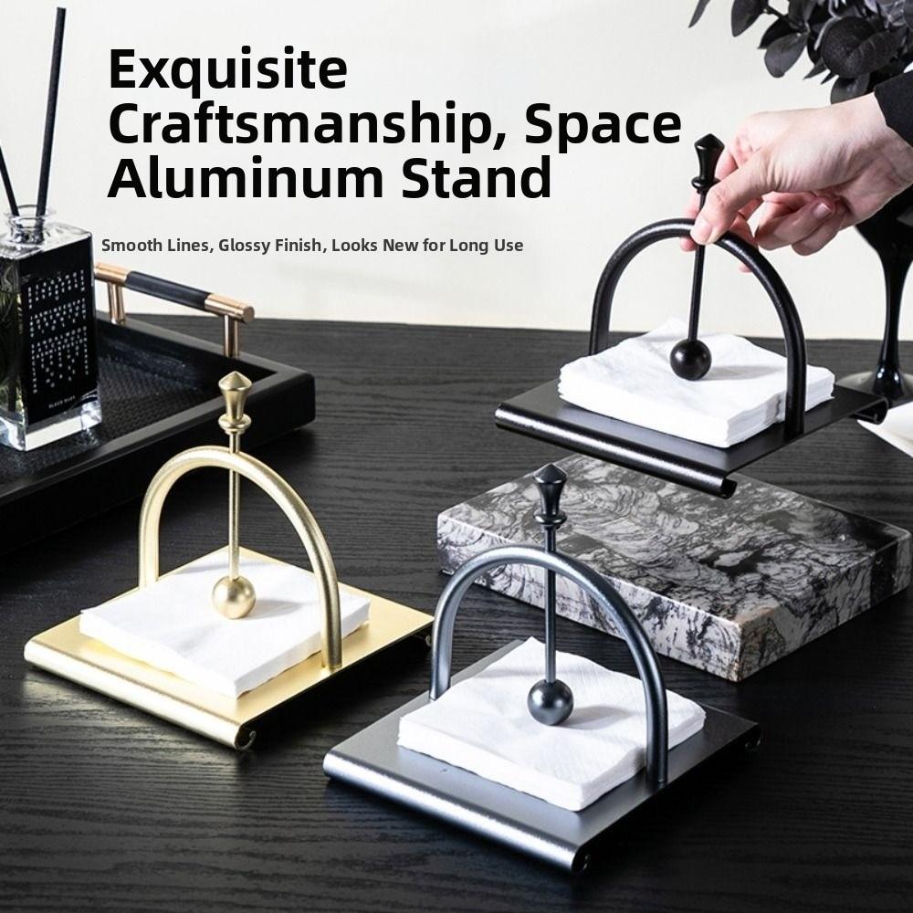 European Style Square Tissue Holder Creative Tabletop Tissue Rack Party