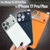 Цвет AG Матовая задняя панель для iPhone 16/15/14/13 Pro Max Мгновенное обновление Защитная крышка для объектива камеры/экрана iPhone 17 Pro Max