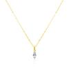 Prestige.J Solitaire Veil Pendant(18k necklace+14k pendant 2piece)