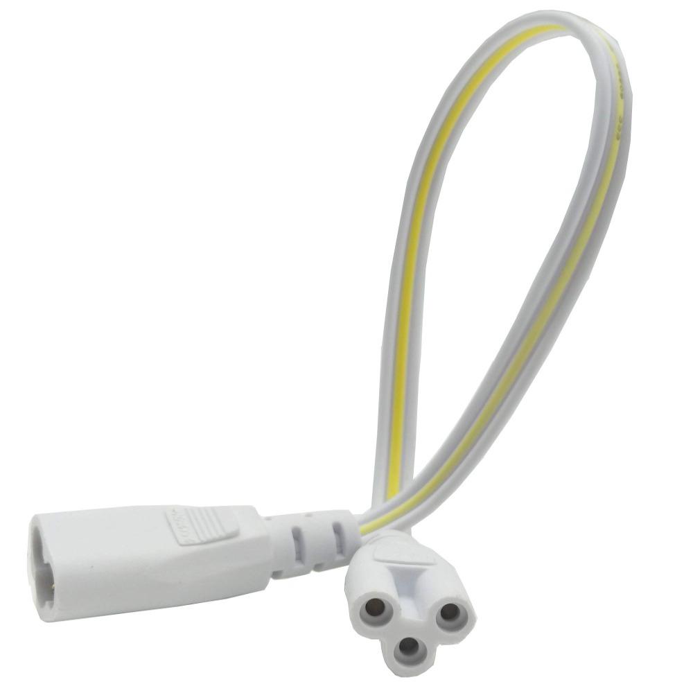 2 шт., соединительный провод для светодиодной лампы из ПВХ, пластика. Светодиодная трубка, встроенная вилка с тремя отверстиями, провод для электрика