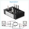 High Power Rectifier Diode Bridge Voltage Regulator 3 Phase 100A 1200V Module with Heatsink