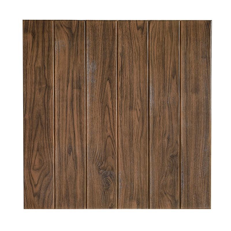 1/5/10Pcs 3D Wall Sticker Wood Grain Self-adhesive Wallpaper 35*35cm Decoration Bedroom Living Room TV Background