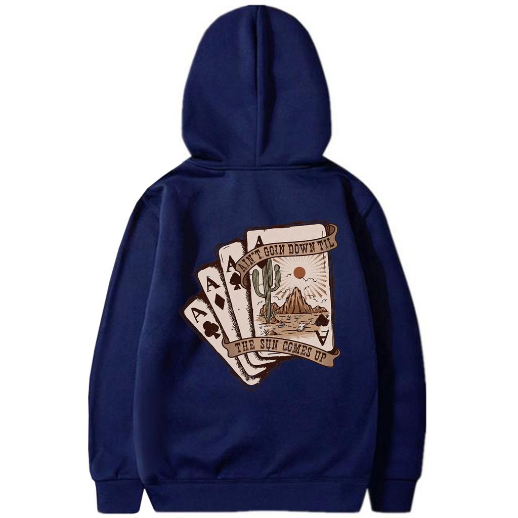 Толстовки с капюшоном Ain't Going Down Til The Sun Comes Up Толстовка в стиле вестерн Толстовка с капюшоном Desert Толстовка Cowgirl с капюшоном Пуловеры Cactus Топ