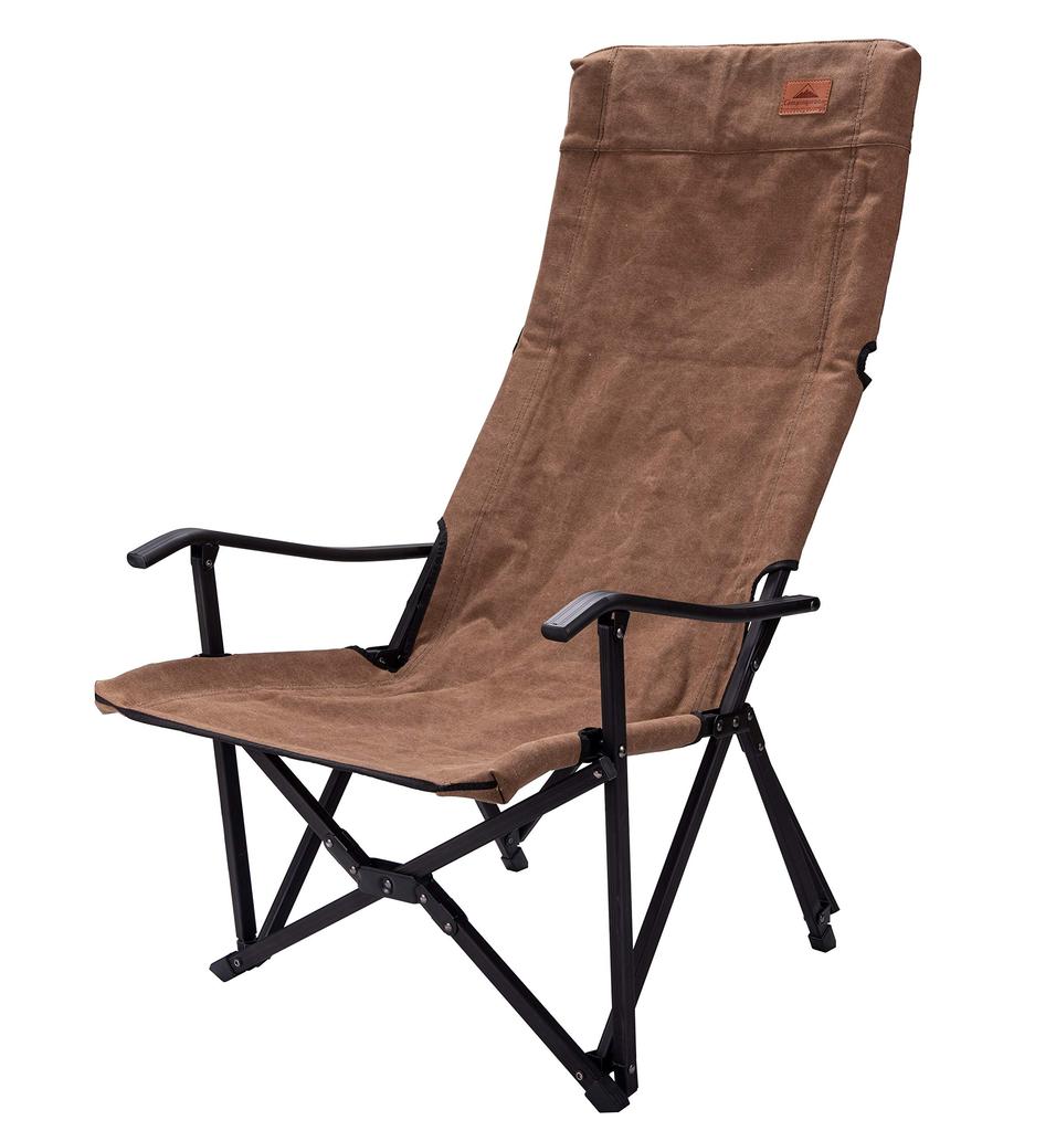 Camping Moon Relax Low Chair Low Style Chair Canvas Fabric Long Size Coyote L F-1002C-CF