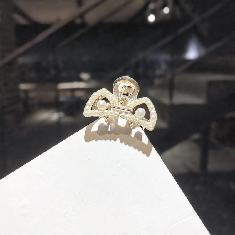 Мини-коготь для волос с жемчугом и бриллиантами для женщин и девочек, ретро-стразы, цветок, коготь краба, зажим для волос, маленькие заколки для волос, краб, аксессуары для волос для девочек