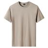 Men's Summer Loose Fit Cotton T-Shirt - Short-Sleeve, Round Neck, Plus Size, Casual Solid Color.
