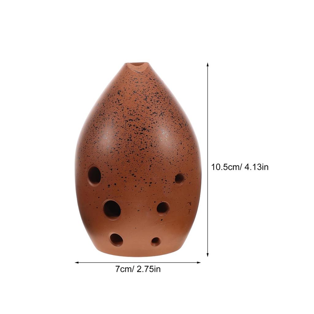 TOYANDONA Ceramic Ocarina, 8-Hole, G Key, for Beginners, Folk Instrument, for Performance