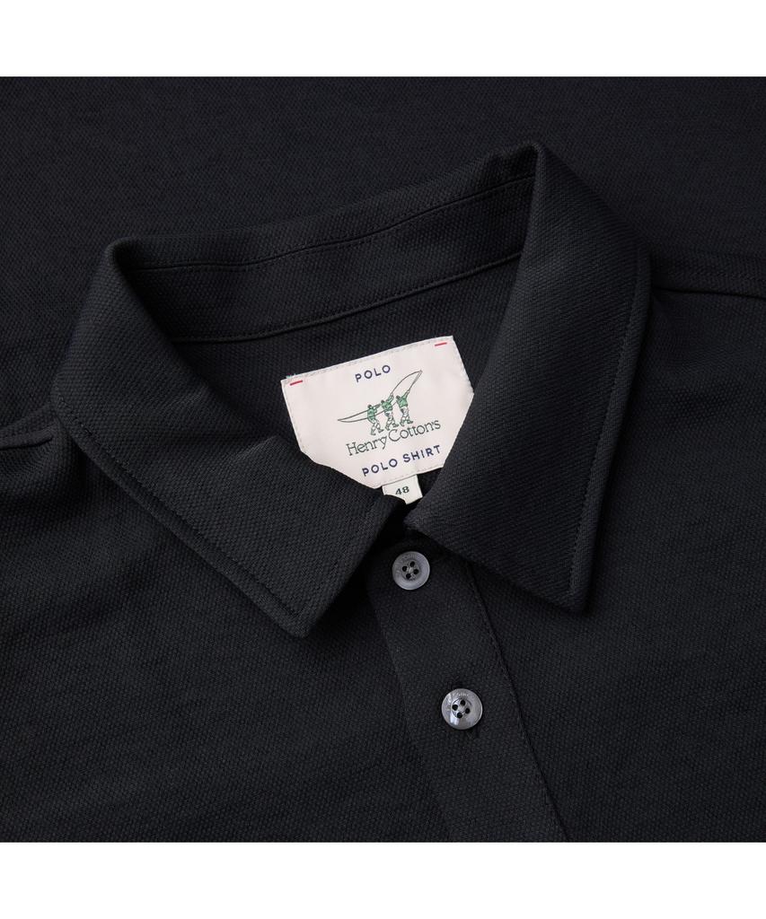 Хенликхотун [Импортная ткань] Плетеная футболка с воротником и коротким рукавом Ahtam26401Bkx