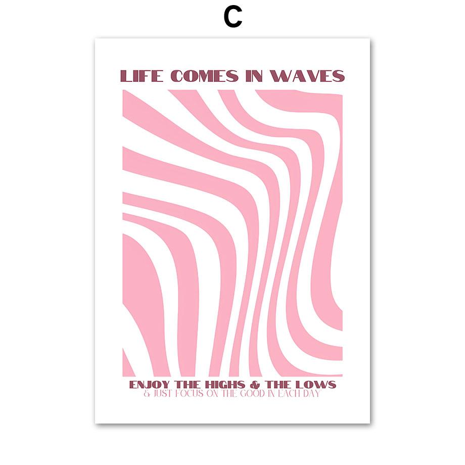 Розовая хорошая энергия Пикассо Матисс Кривая абстрактная настенная живопись на холсте постеры и принты настенные панно для декора гостиной