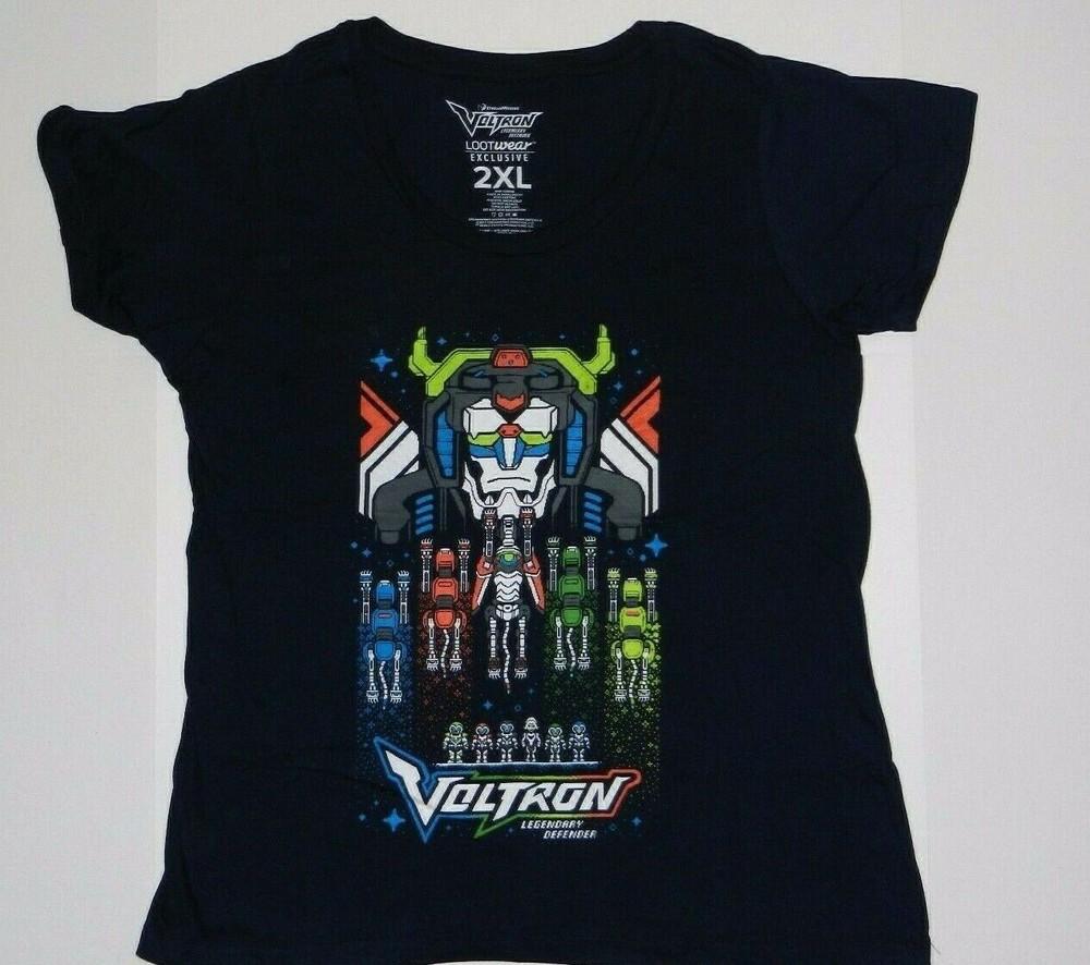 Voltron Legendary Defenders Women's Dreamworks Loot Wear Exclusive T Shirt New