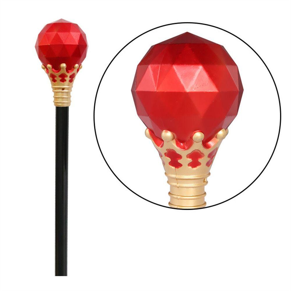 Dress Up King Queen Scepter Performance Costumes Walking Cane Halloween Hand Wand Cosplay Props