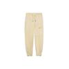 Li Ning Solid Color Logo Drawstring Casual Sweatpants Men Bottoms Cloud-Apricot AYKS401-4