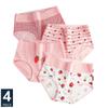 LANGSHA 4Pcs/set High Waist Panties Cotton Underwear Lovely Print Seamless Briefs Girls Soft Underpants