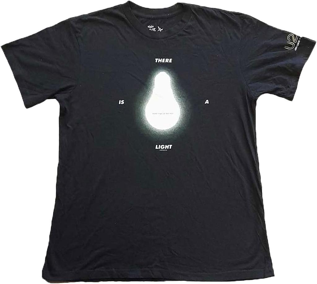 U2 Men's I+e Tour 2015 There is A Light T-Shirt Medium Black