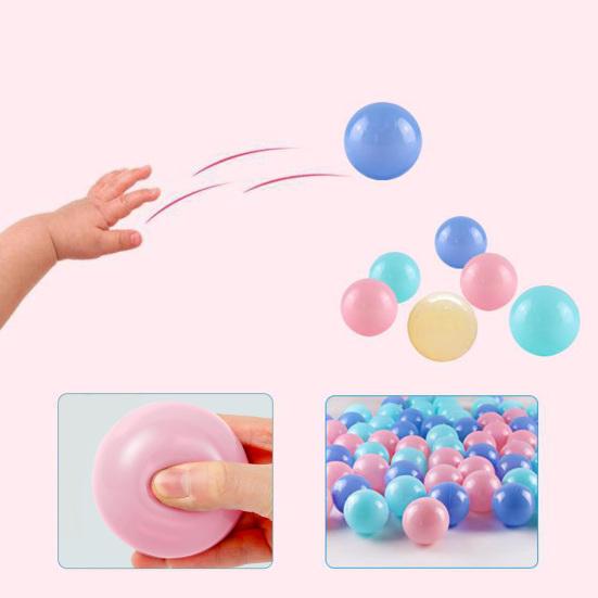 100Pcs Ball Pit Balls Funny Long Life Span Plastic Boys Girls Mixed Colors Ocean Balls Pool Accessories