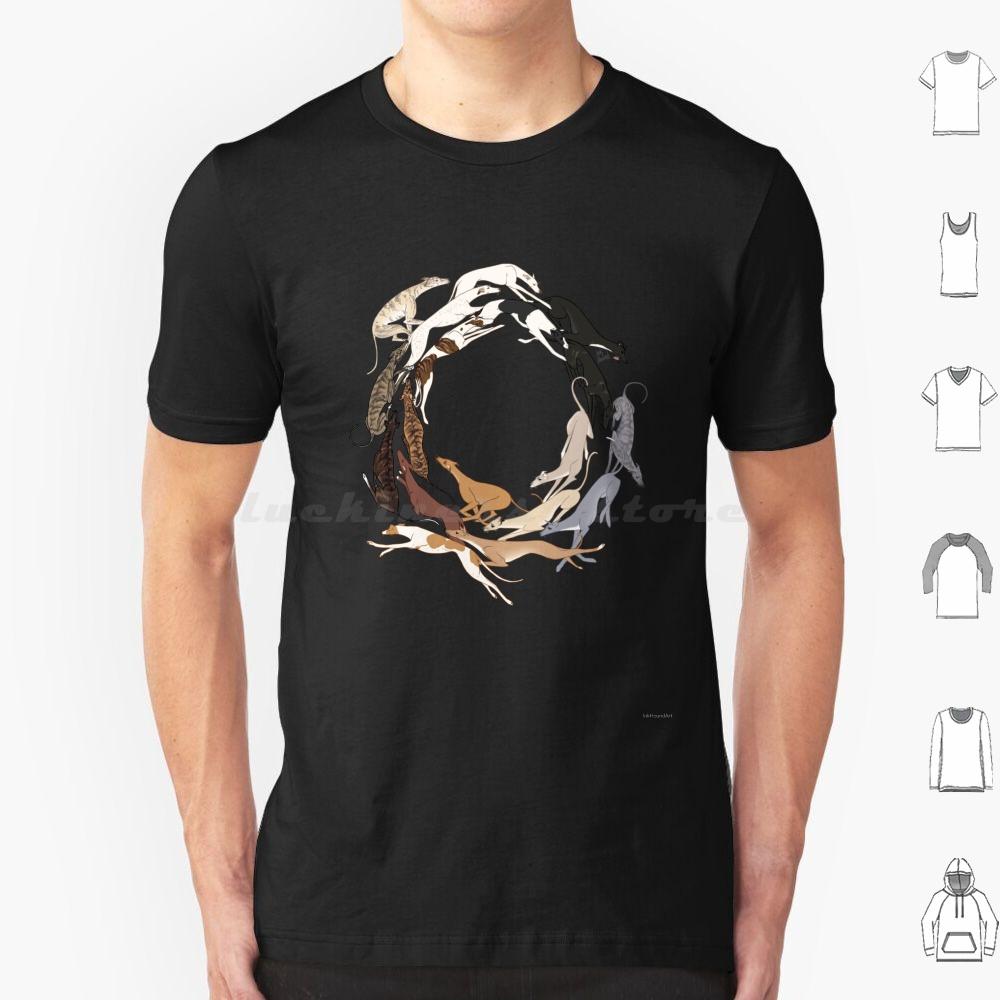 Футболка Greyt Hound Romp 6XL Хлопок Прохладная футболка Грейхаунд Борзая Грейхаунд Борзая Гальго Лурчер Уиппет Итальянская борзая Собака Тигровая