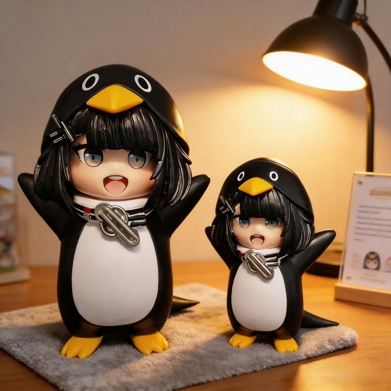 В наличии Arknights Endfield Фигурка Pengmin 6 см Милый пингвин-администратор ПВХ модель Аниме Коллекция Настольный декор Подарок на день рождения