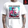 Men's and Women's T-shirts Jason Voorhees 'Even Baddies Get Saddies' Cotton Horror