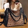 Luxurious Leather Pattern Women's Zebra Pattern Shoulder Bag Autumn and Winter New Large-capacity Women's Leopard Pattern Hand Tote Bag