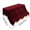 3D Piano Cover, Soft Pourche Fabric, Durable, Elegant Design, Dustproof, Moisture-Resistant, and Impact-Resistant, 200cm x 150cm (Red)