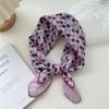 Cotton And Linen Small Square Scarf Silk Scarf Women'S Spring And Autumn New Style Artistic And Versatile Fashionable Temperament Headband Scarf