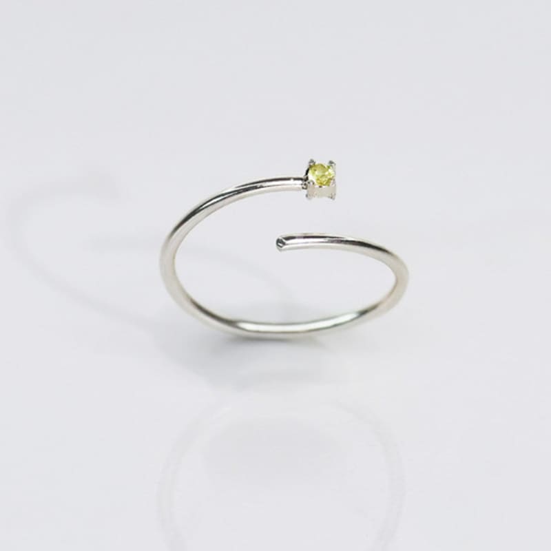 BRILLPIECE Кольцо-камень для ногтей Line